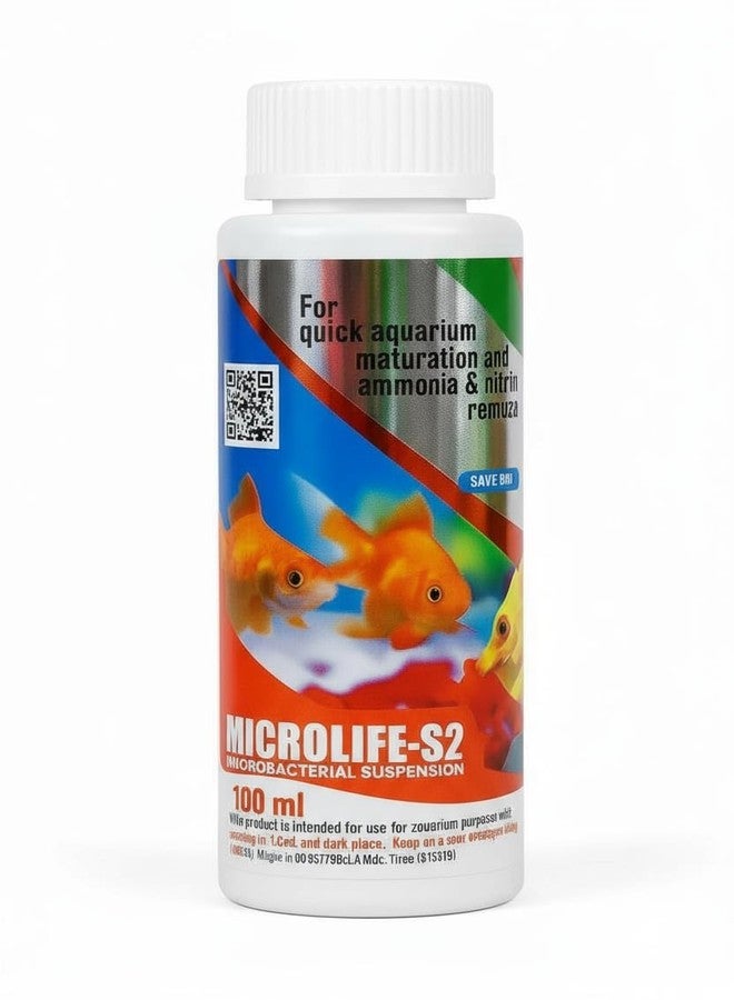 VAYINATO Aquatic Remedies Aquarium Micro Life S2 (100 ML) Suitable for Fresh and Salt Water by Petzlifeworld - Image 1